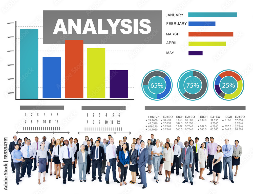 Analysis analyzing information bar graph data statisitc concept