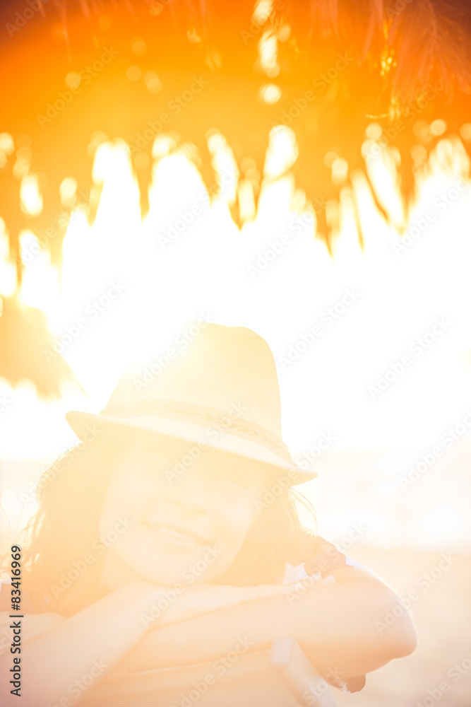 Young woman on the beach