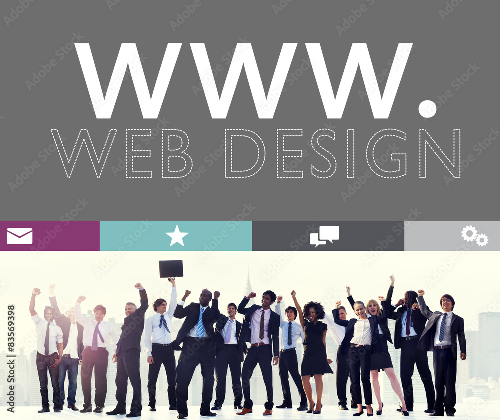 Web Design Web WWW Development Internet Media Creative Concept