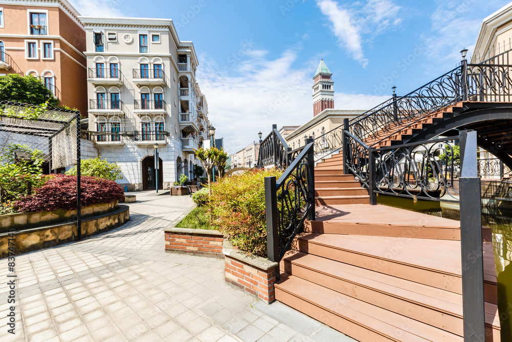 Hangzhou, China - on April 26, 2015: Hangzhou Shuicheng beautiful Building scenery，  Hangzhou Shuich