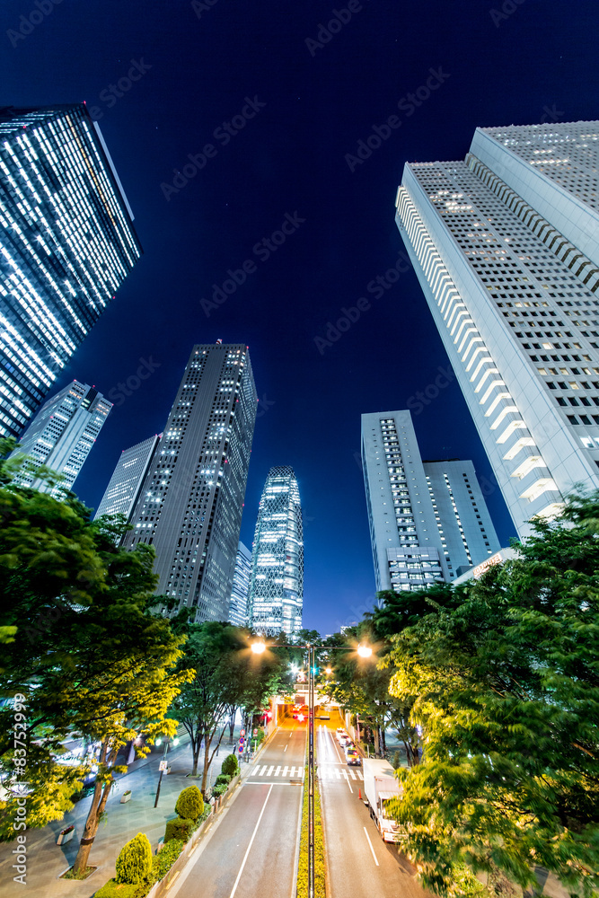 新宿高層ビルの夜景