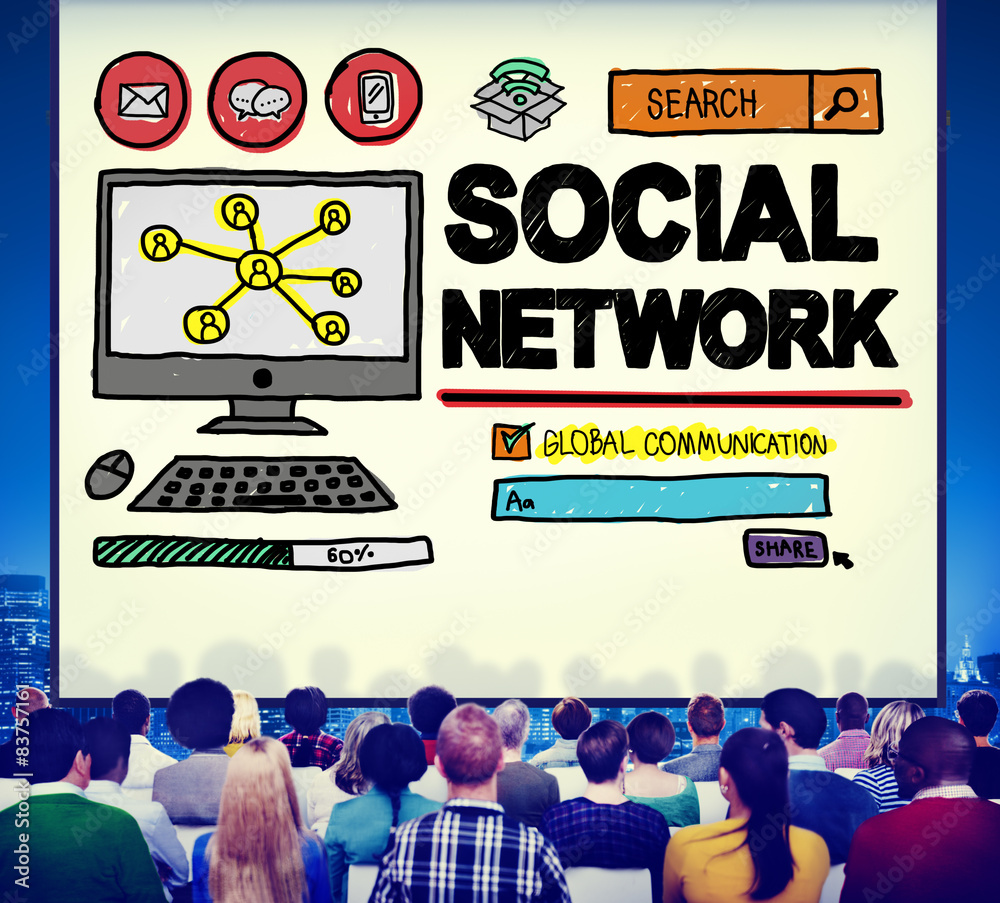 Social Network Social Media Internet WWW Web Online Concept