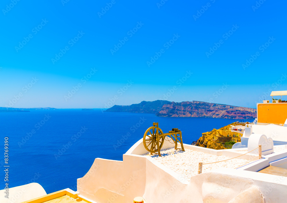 in Oia the most beautiful village of Santorini island in Greece