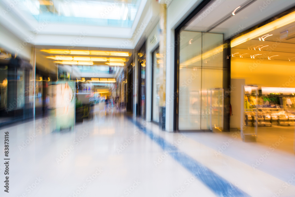 Abstract background of shopping mall