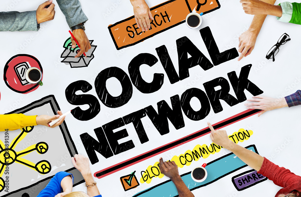 Social Network Social Media Internet WWW Web Online Concept