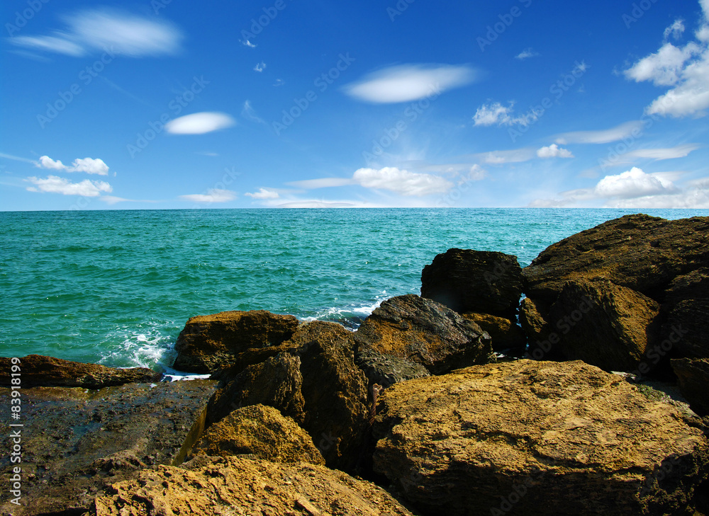 beach and sea