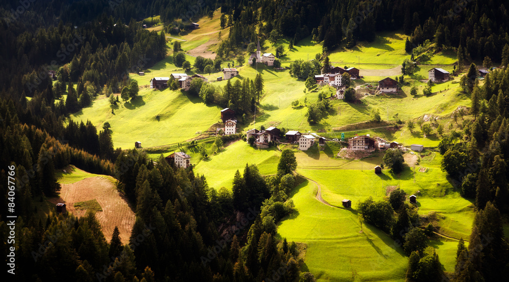 阿尔卑斯山Berglandschaft