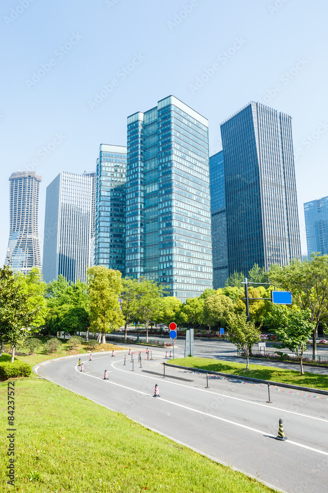 Hangzhou skyscrapers scenery in China