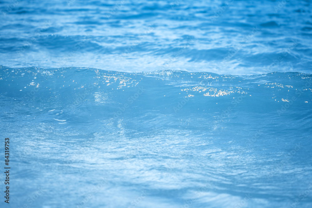 close up sea water surface