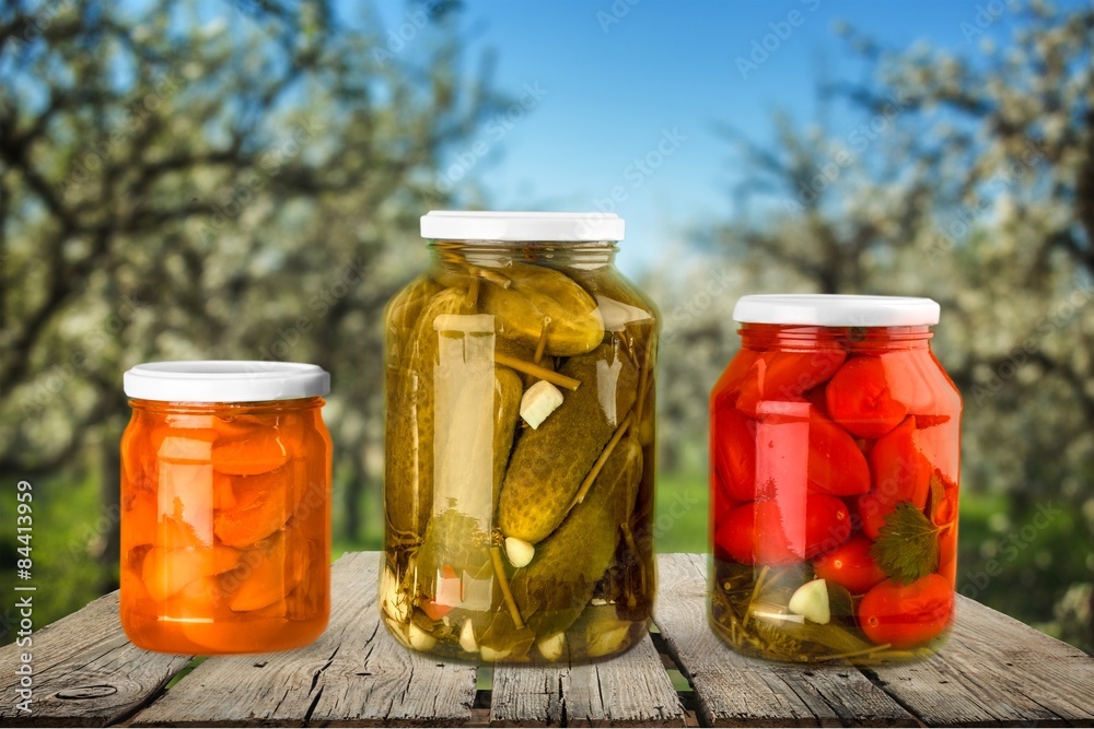 Canning, Jar, Food.