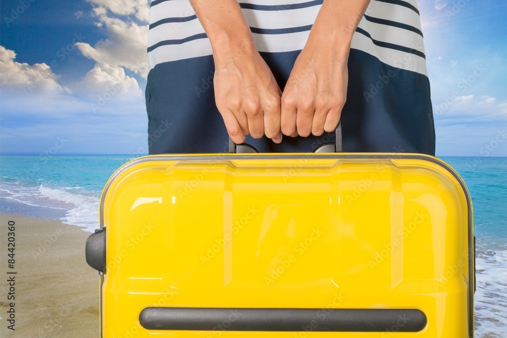 Woman, travel, airport.