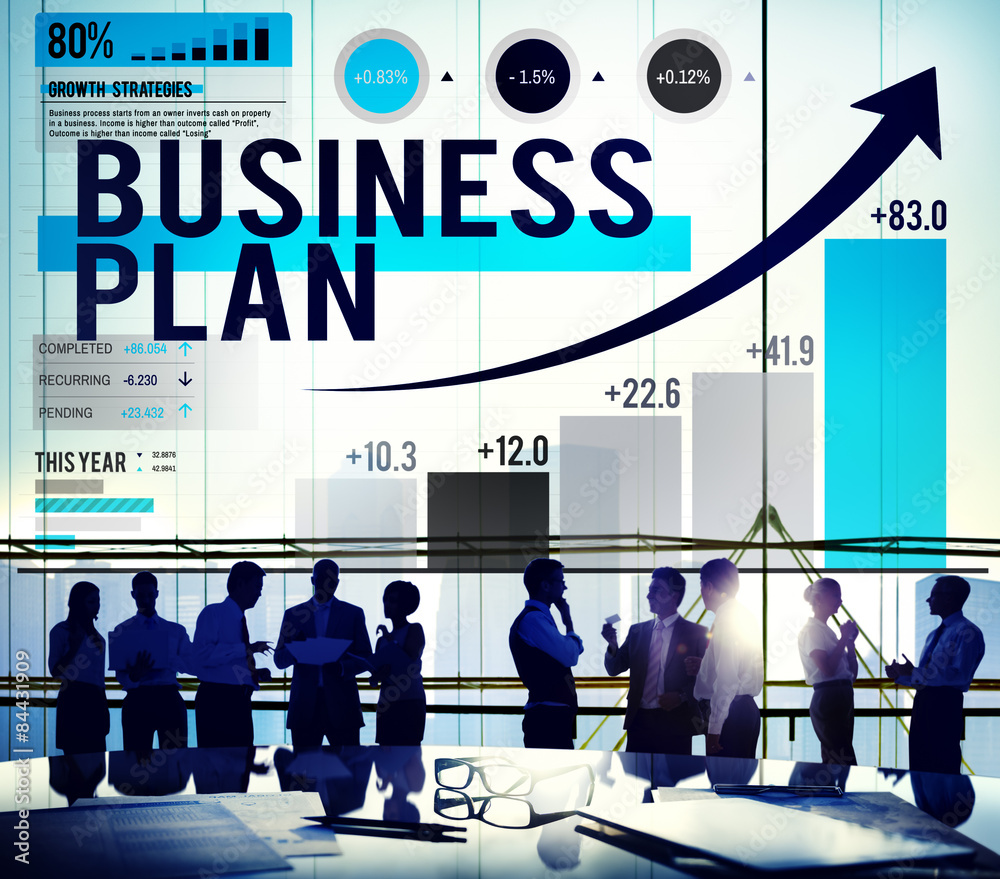商业计划规划增长成功分析概念