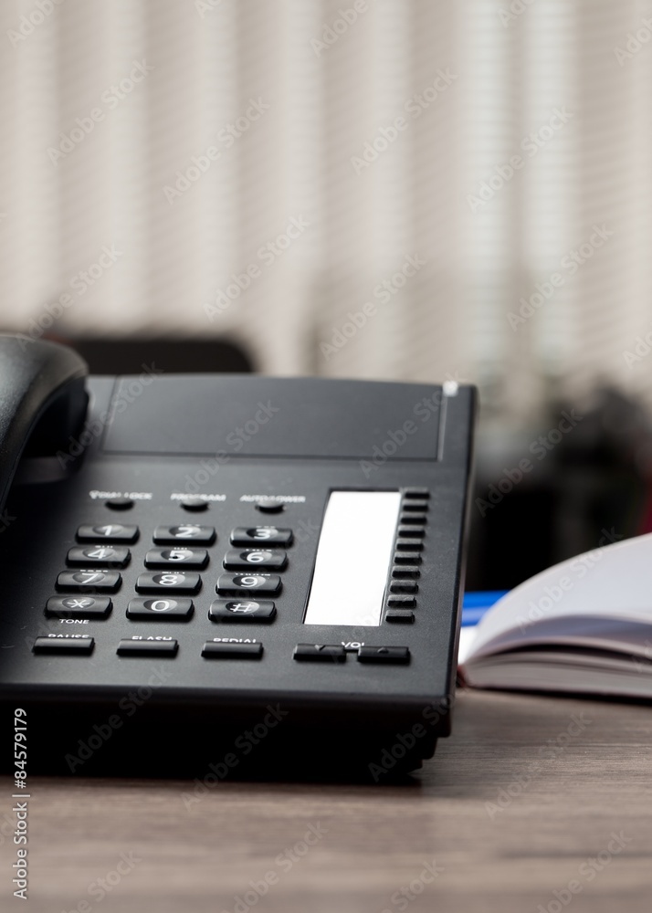 Telephone, Desk, Office.