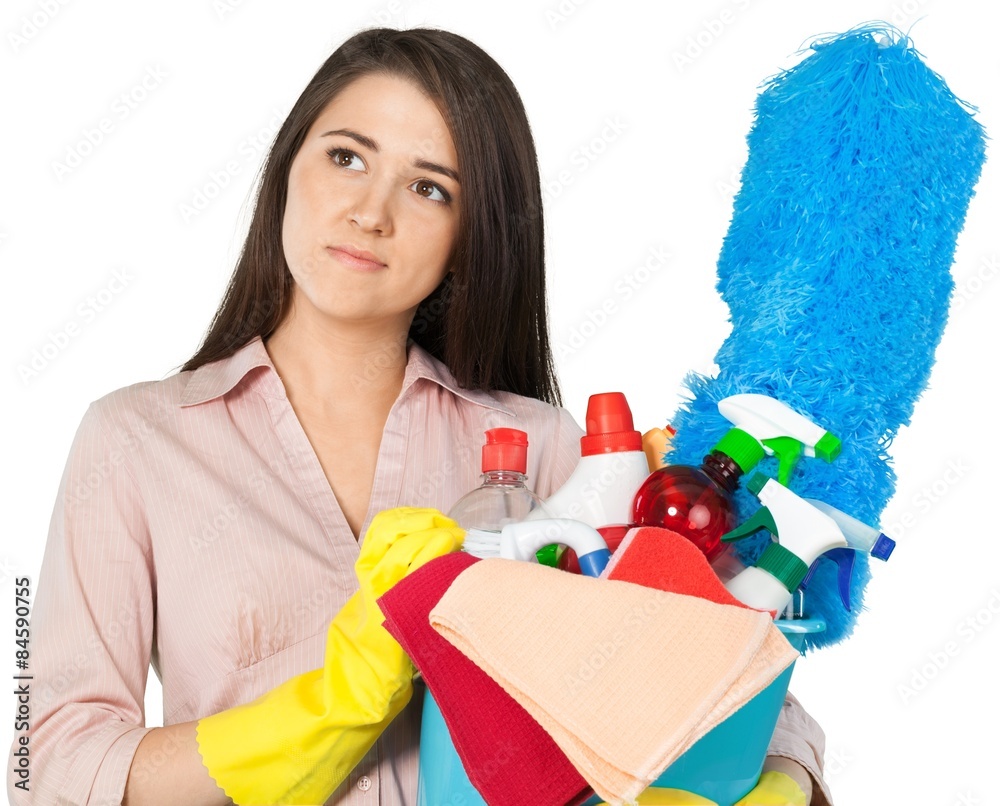 Cleaning, Women, Stereotypical Housewife.