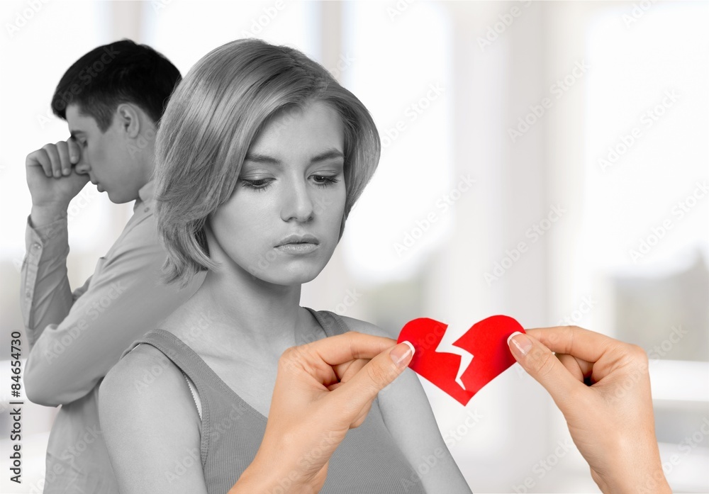 Heart Shape, Broken, Divorce.