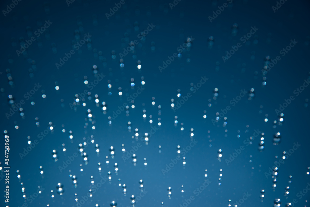 Abstract blue bokeh background