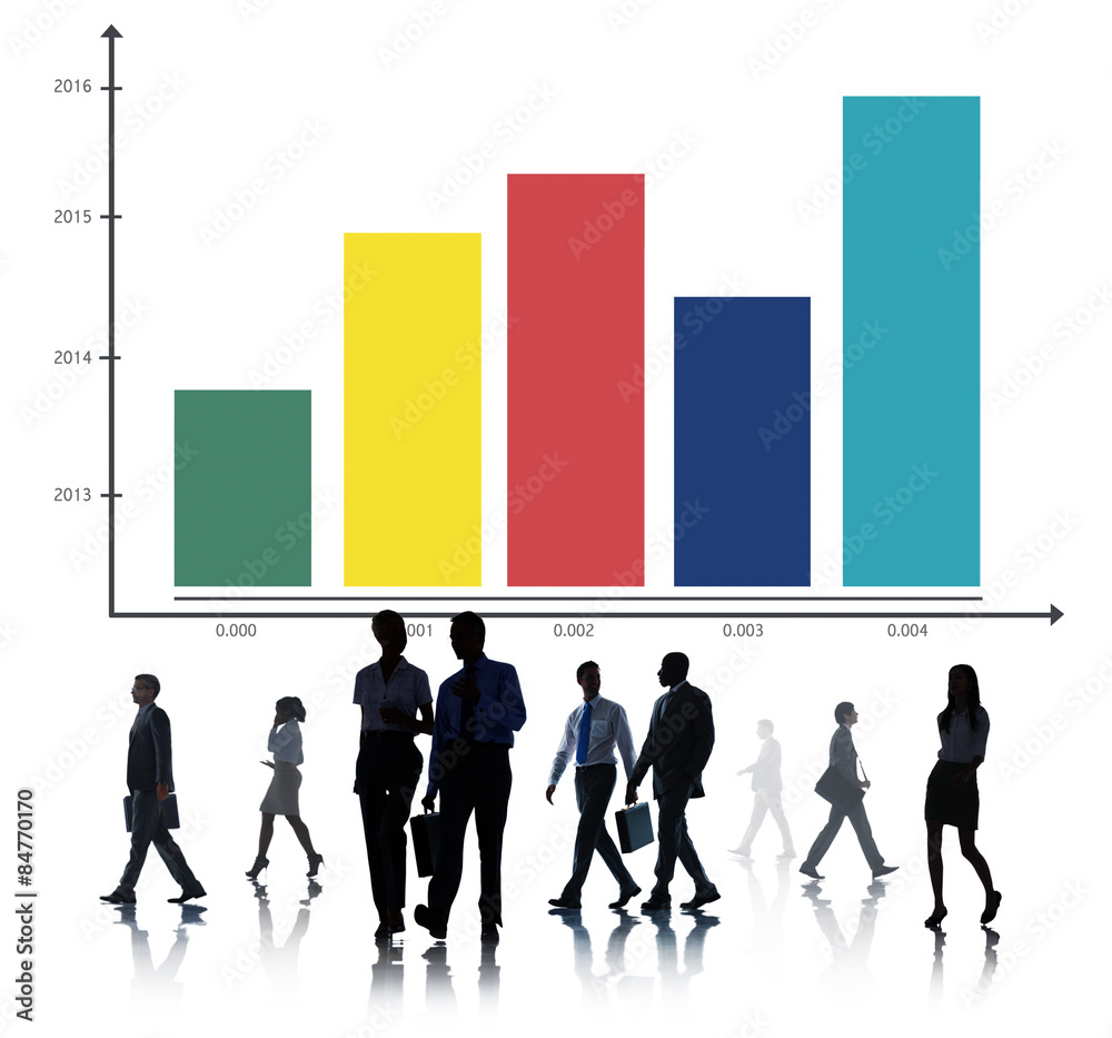 Bar Graph Growth Success Business Chart Concept