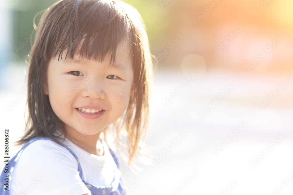 Happy Cute little girl