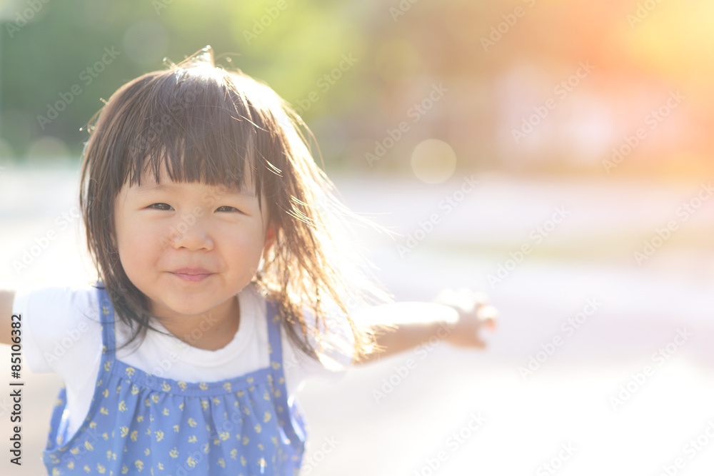 Happy Cute little girl