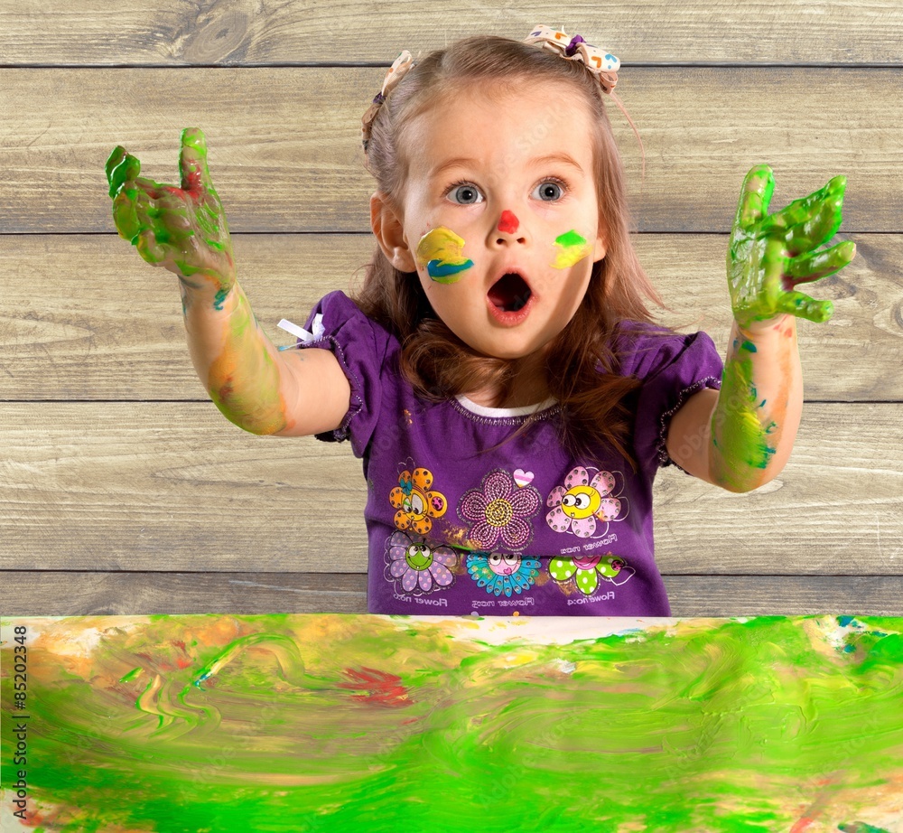 Child, Little Girls, Playing.