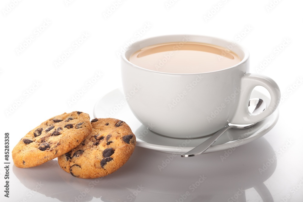 Tea, Cookie, Coffee.