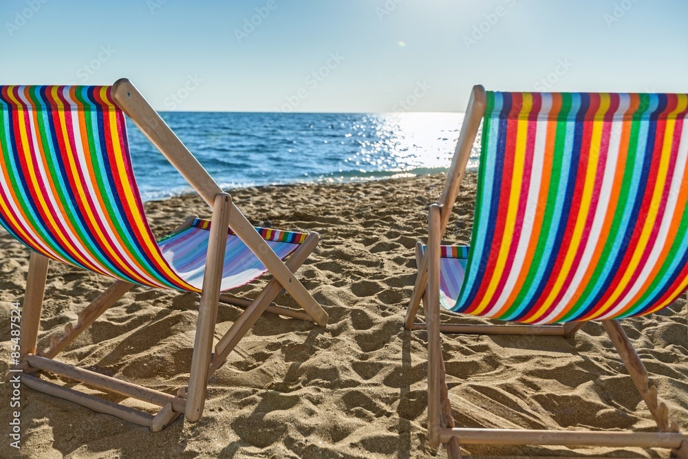 Chair, beach, deck.