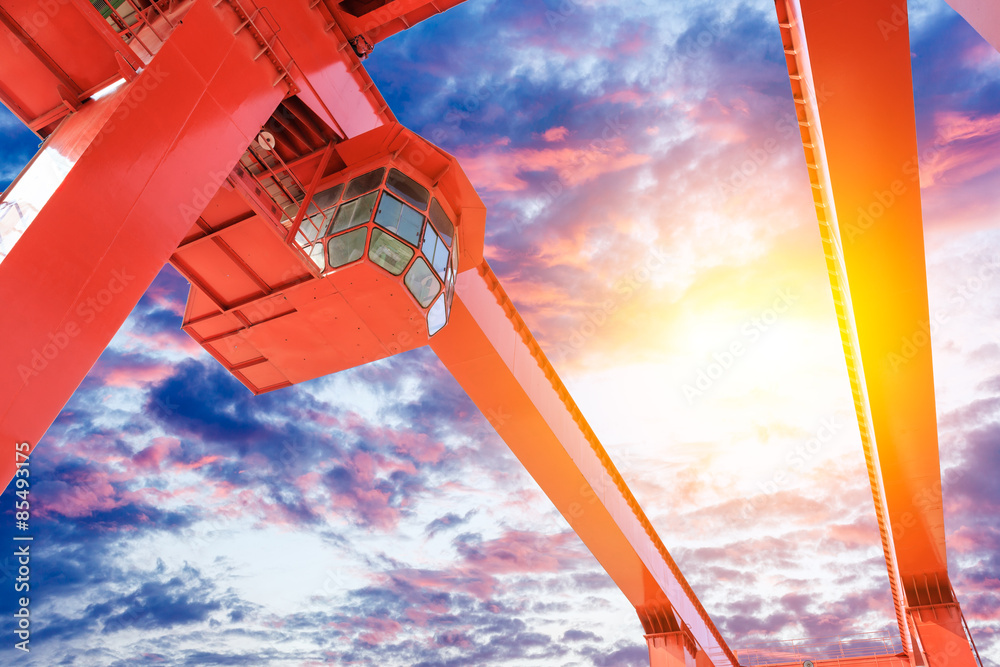 Harbour bridge crane beautiful background