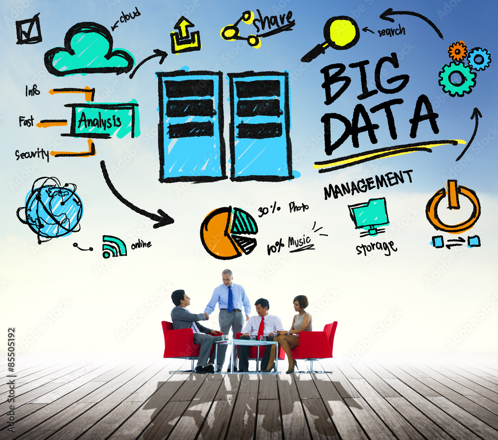 Big Data Storage Online Technology Database Concept