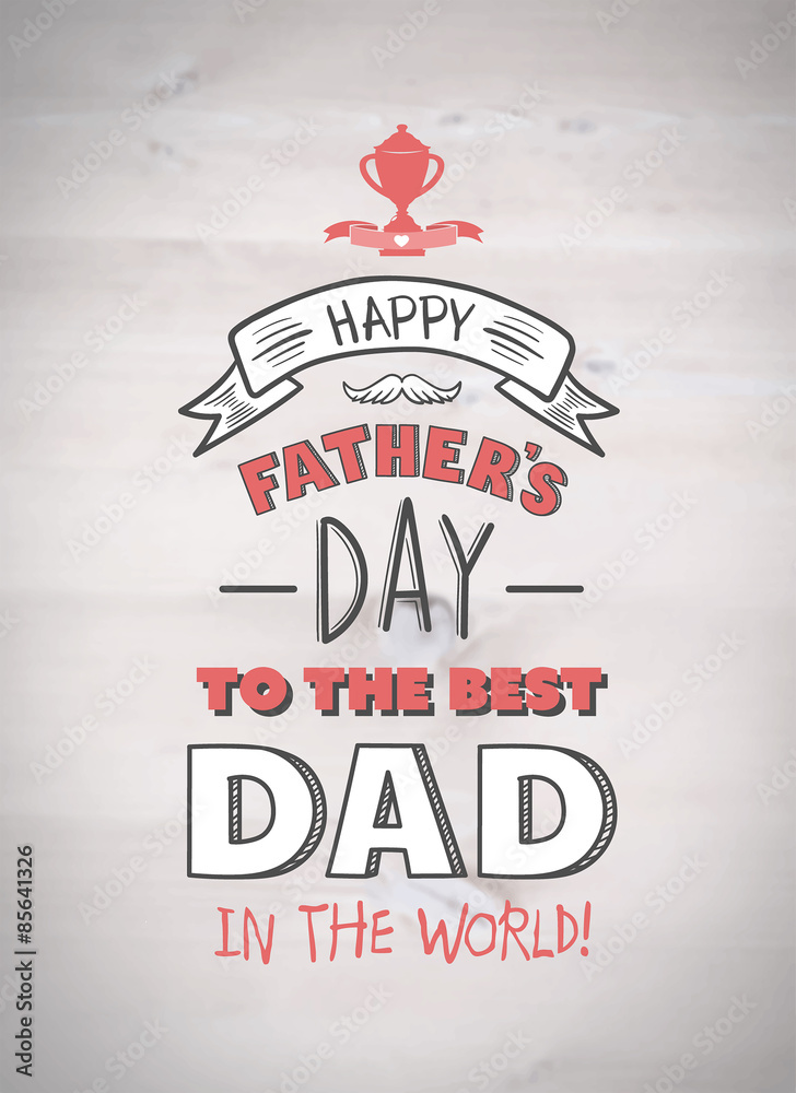 Fathers day greeting vector