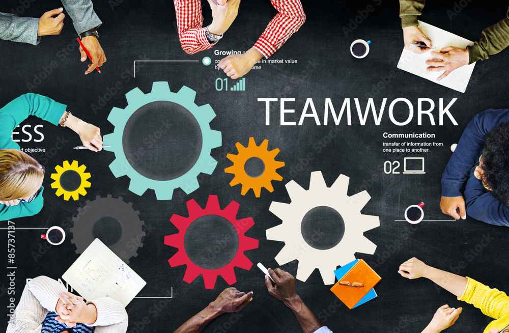 Teamwork Team Collaboration Connection Togetherness Unity Concep