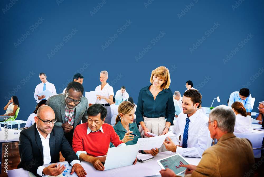 Business People Office Working Discussion Team Concept