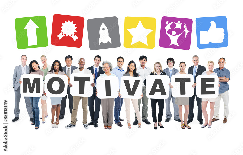 Motivate Business People Team Teamwork Success Strategy Concept