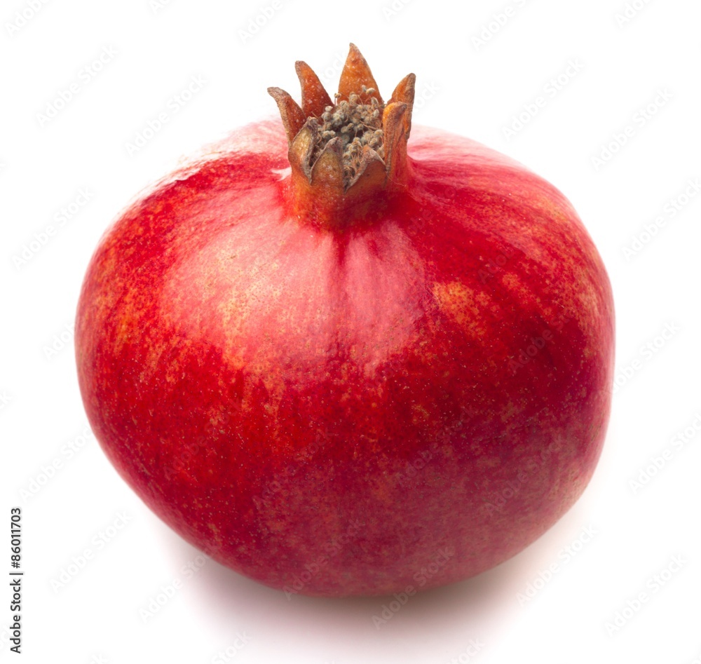 Pomegranate, Fruit, Isolated.