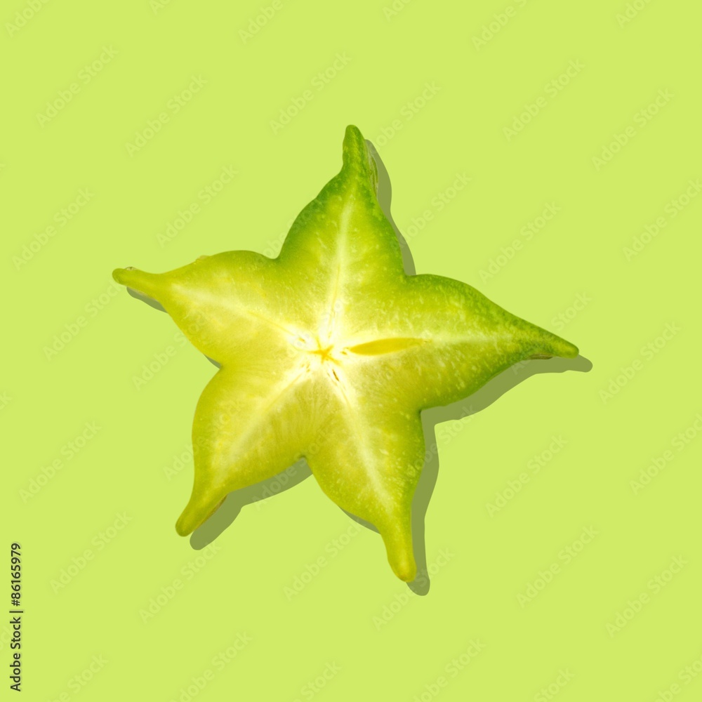 Starfruit，水果，热带水果。