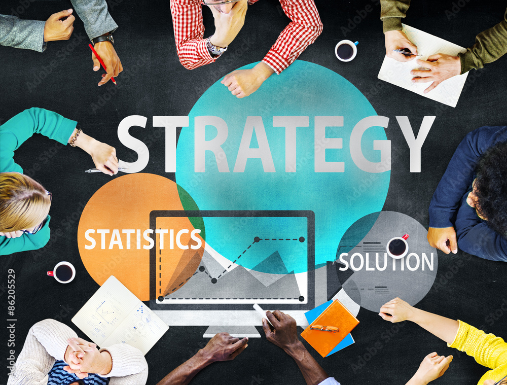 Strategy Solution Tactics Statistics Growth Concept