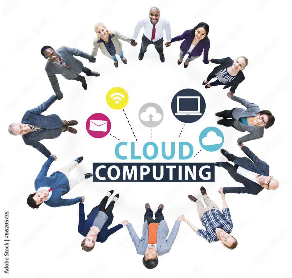 Cloud Computing Network Online Internet Storage Concept