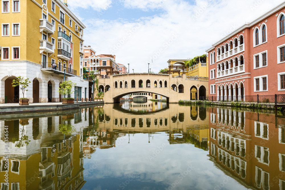 Hangzhou, China - on April 26, 2015:Hangzhou Shuicheng building  scenery ，  Hangzhou Shuicheng  is a