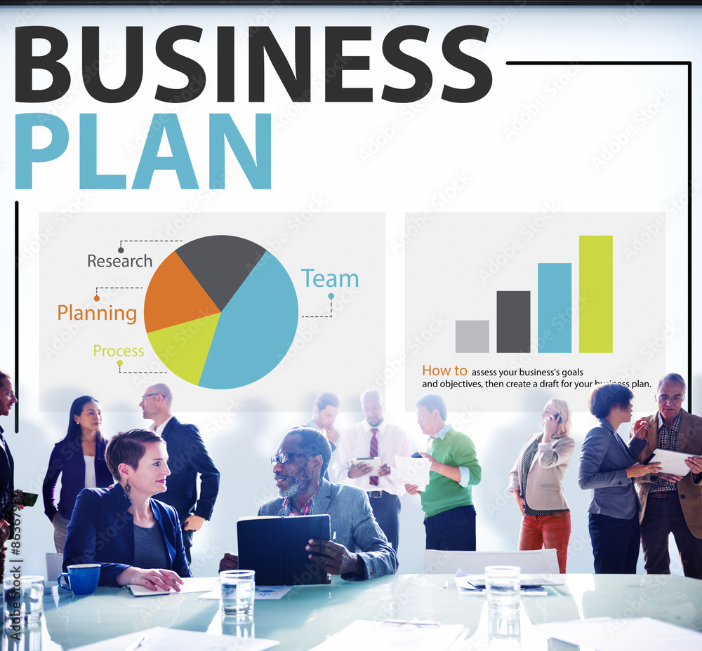 Business Plan Strategy Planning Information Statistics Concept