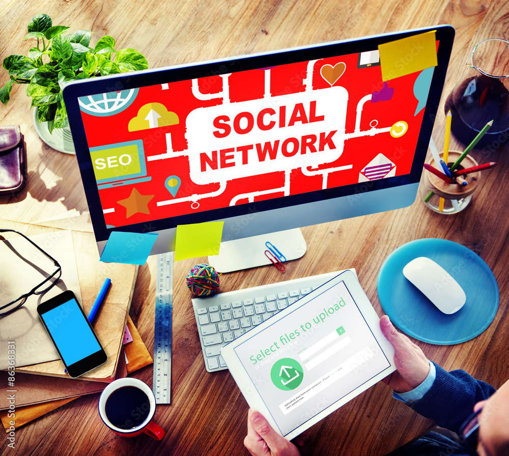 Social Network Internet Online Society Connecting Social Media C