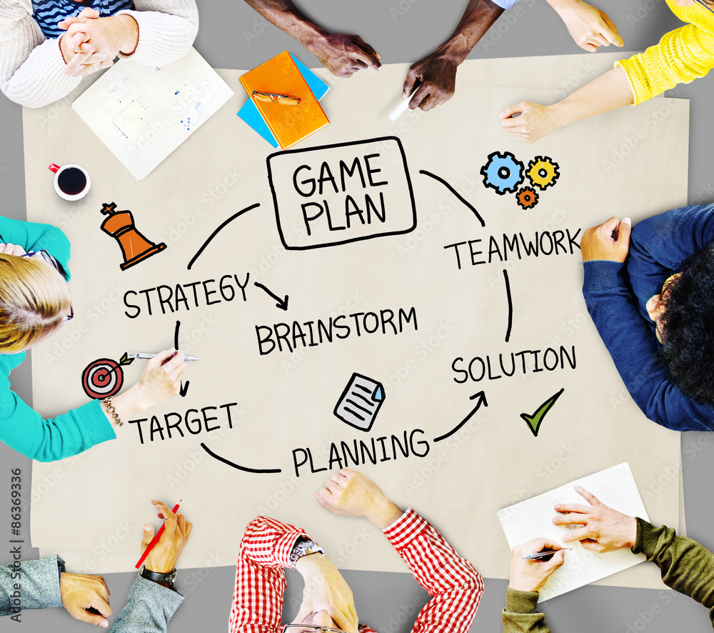 Game Plan Strategy Planning Tactic Target Concept