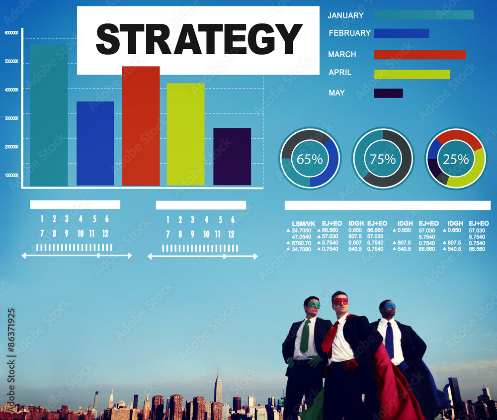 Strategy Plan Marketing Data Ideas Innovation Concept