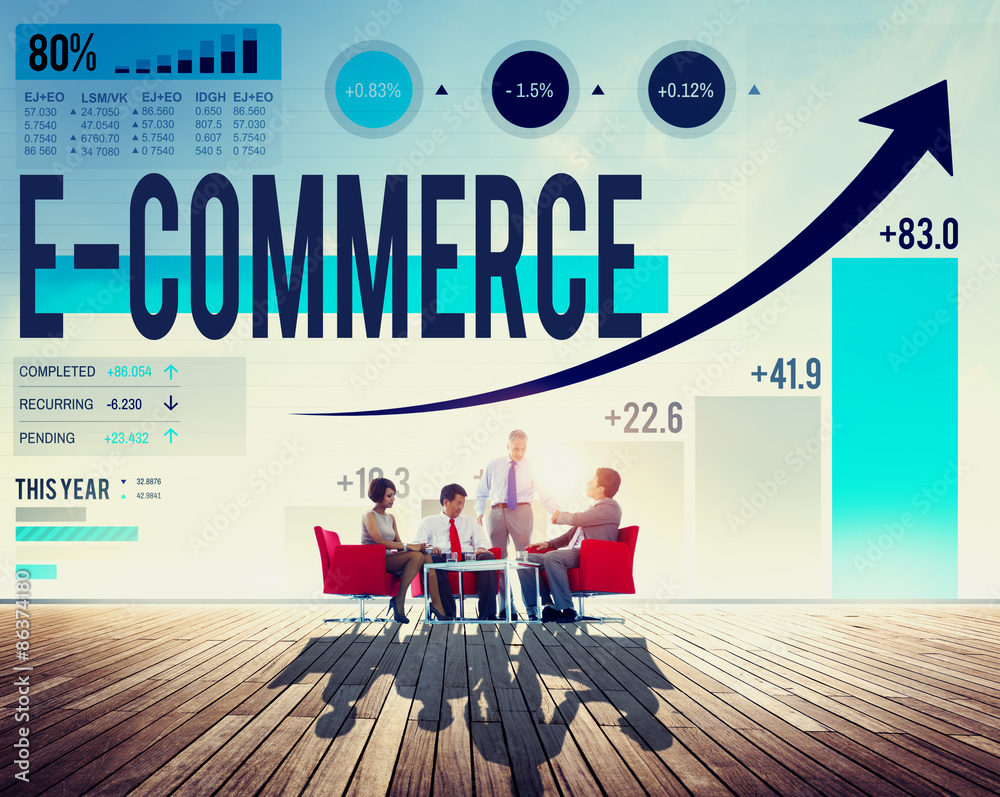 E-commerce Internet Global Marketing Purchasing Concept