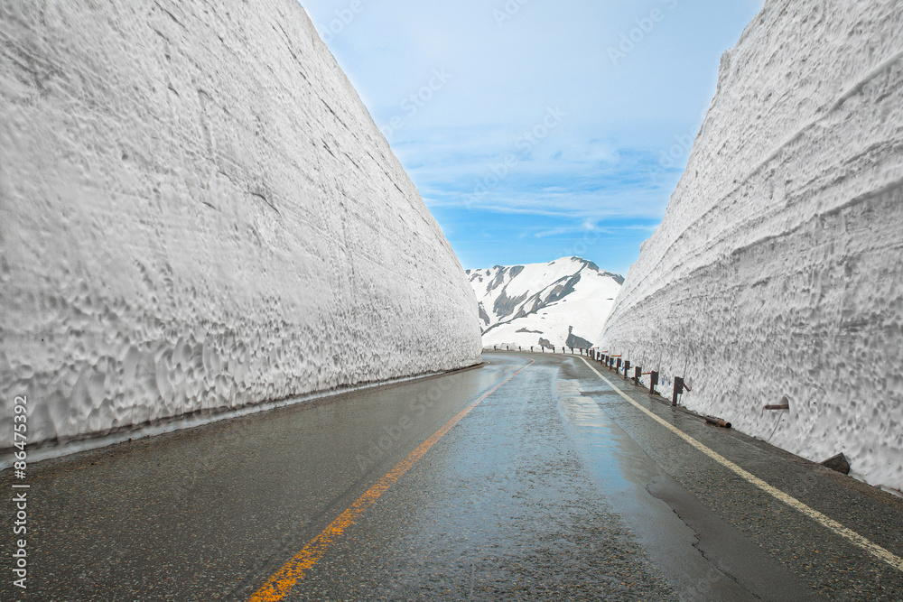 日本富山县Tateyama Kurobe高山路线