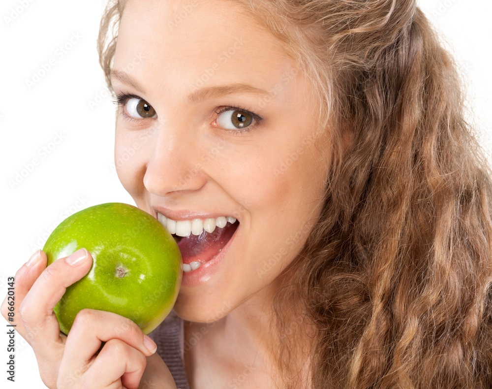 Human Teeth, Women, Apple.