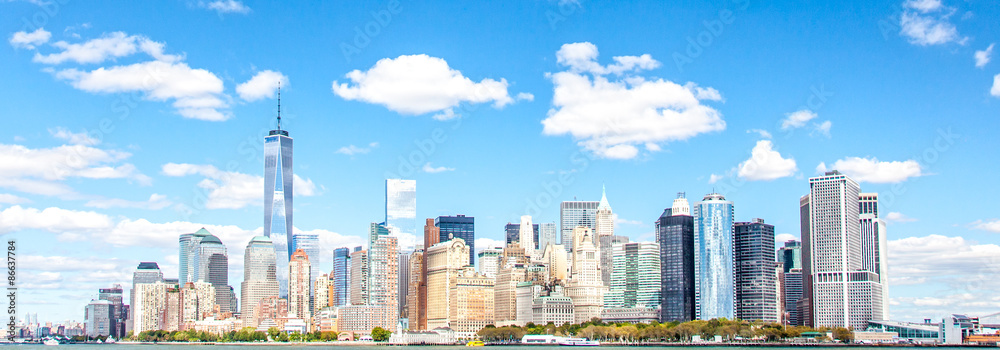 Skyline Downtown Manhattan New York City