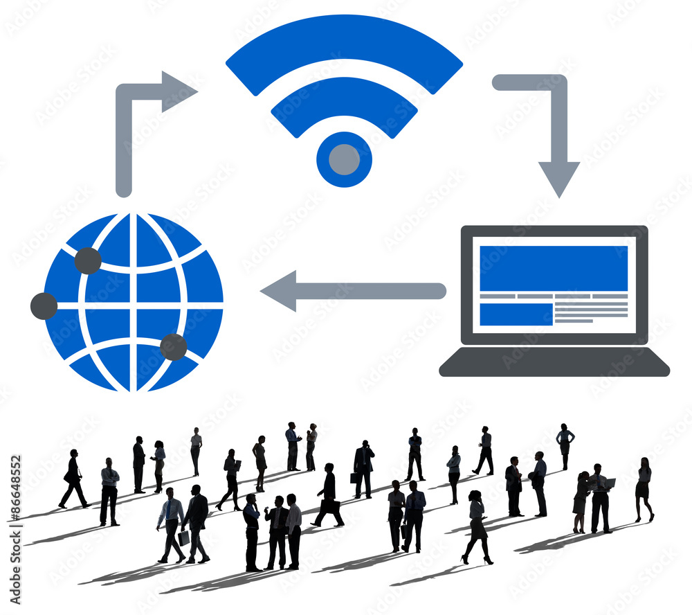 Social Network Technology Internet Connection Concept