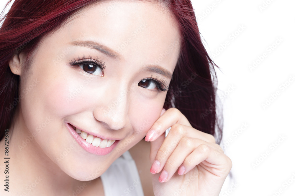 Beauty woman with charming smile