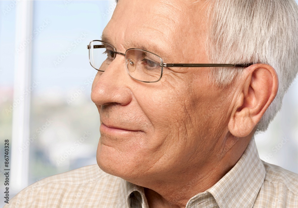 Men, Senior Adult, Smiling.