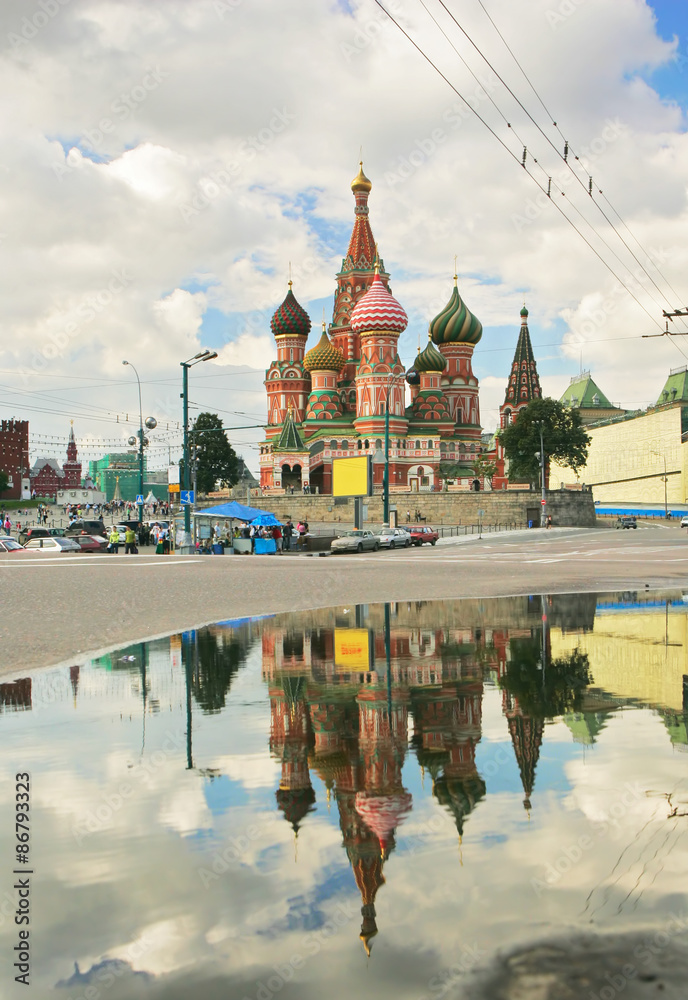 St.Basil cathedral in Moscow, Russia