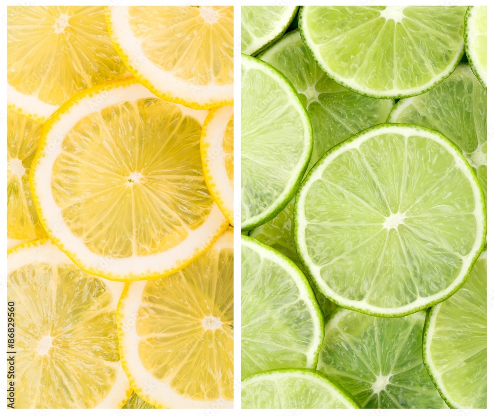 Lemon, citrus, green.